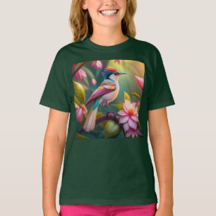 Camiseta Rainbow crested Jay Fantasy Bird