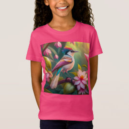 Camiseta Rainbow crested Jay Fantasy Bird