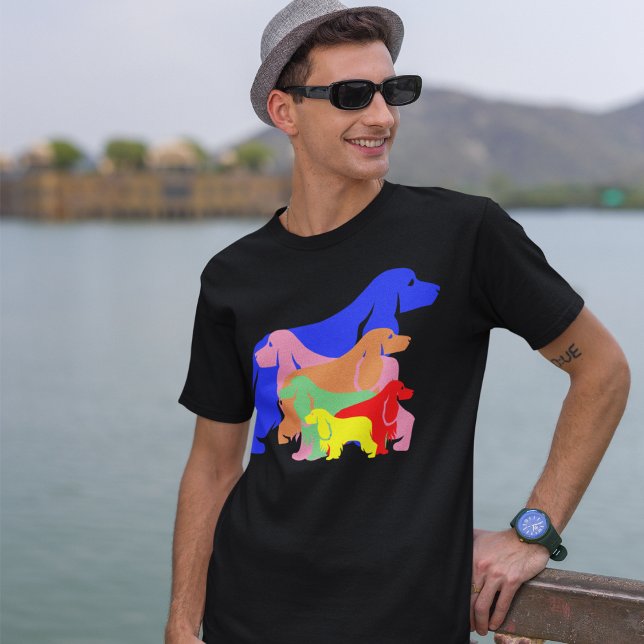 Camiseta Rainbow Dogs Pride (Criador carregado)