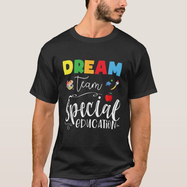Camiseta Rainbow Dream Team Excepcional Educação SPED Back (Frente)