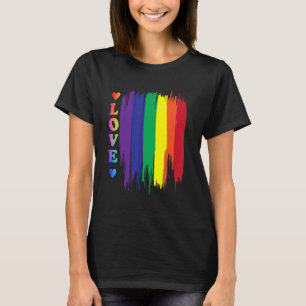 Camiseta Rainbow Equality Lgbt Flag Love Win Orgulho gay Le