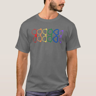 Camiseta Rainbow Eyeglass Pride Optometrista Óptico Glas