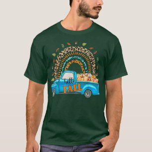 Camiseta Rainbow Fall Y Pumpkin Truck Árvore de outono