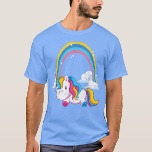 Camiseta Rainbow Fantasy Animal Fairy Tale Magia Unicorn