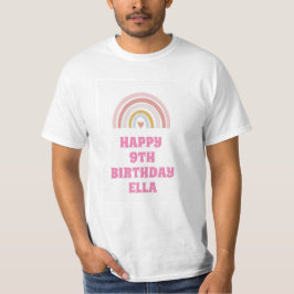 CAMISETA RAINBOW FELIZ GARANTIA T-SHIRT DE ANIVERSÁRIO PARA