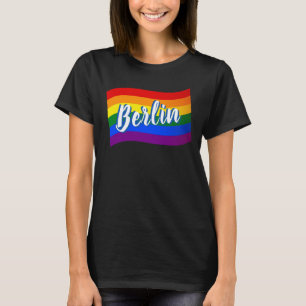 Camiseta Rainbow Flag Berlin Orgulho gay LGBTQ alemão
