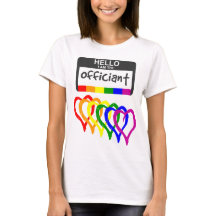 Rainbow Flag Copia Crachá de Nome Oficial de Casam