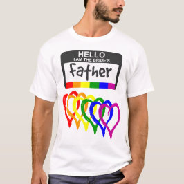 Camiseta Rainbow Flag Copia Noiva Nome do Pai Crachá