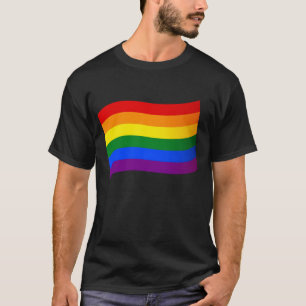 Camiseta Rainbow Flag Orgulho gay LGBT Love is Love LGBTQ