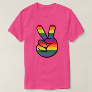 Camiseta Rainbow Flag Peace T-Shirt