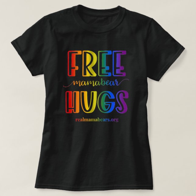 Camiseta Rainbow Free Hugs (Frente do Design)