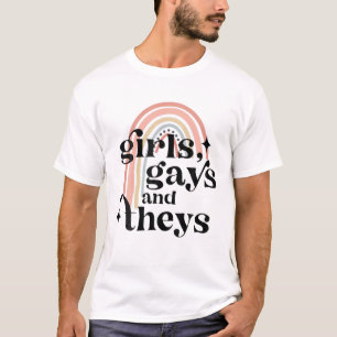 Camiseta Rainbow Girls Gays And Theys, 2022 Pride Month Par