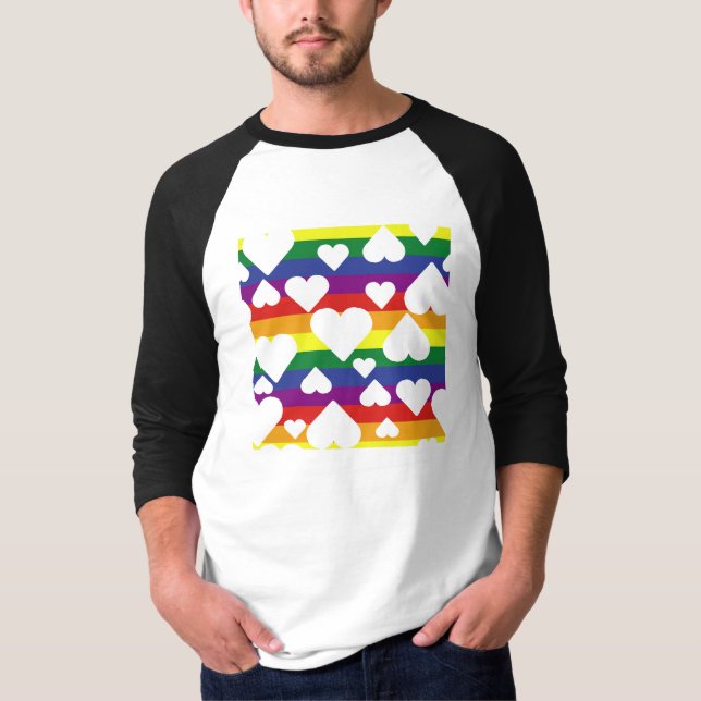 Camiseta Rainbow Graphic Raglan Tee (Frente)