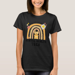 Camiseta Rainbow Groovy Peace Mental Health Tech Vintage