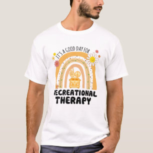 Camiseta Rainbow Groovy Peace Recreational Therapage Vintag