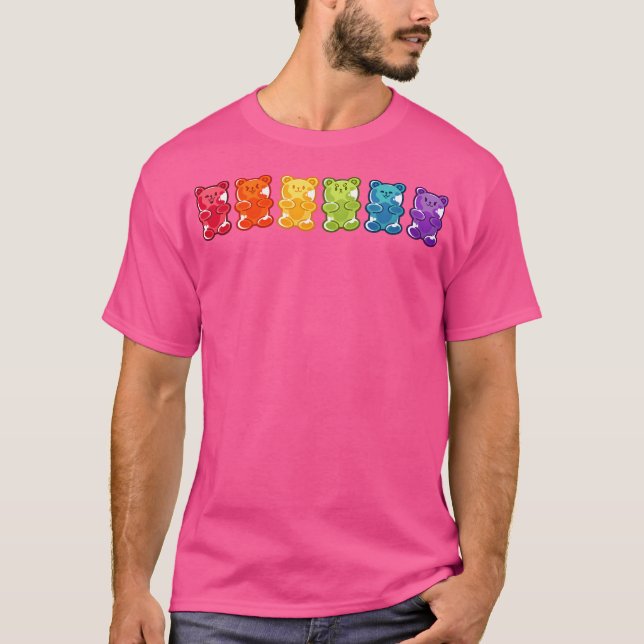 Camiseta Rainbow Gummy Bears (Frente)