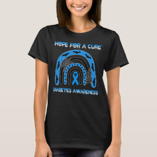 Camiseta Rainbow Halloween Hope Para Uma Diabetes Curta