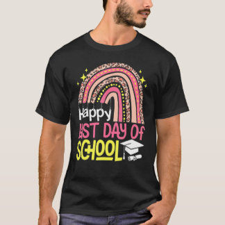 Camiseta Rainbow Happy, Dia Passado De Presente Escolar Par