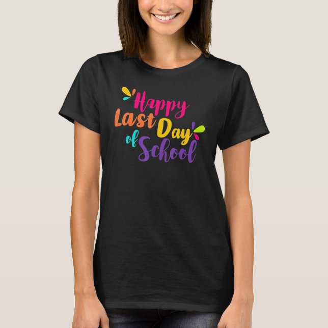 Camiseta Rainbow Happy, Dia Passado De Professores Formando (Frente)
