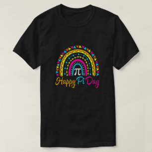 Camiseta Rainbow Happy Pi Day Professora De Matemática Men