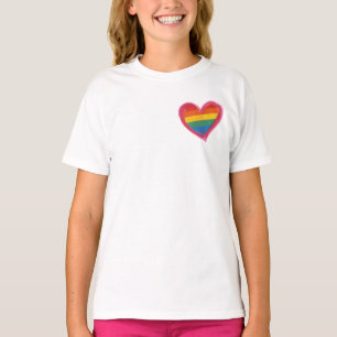 Camiseta Rainbow Hearde Pride, Love ganha igualdade, LGBTQ+