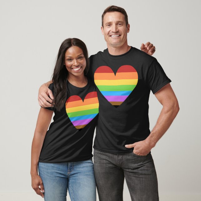 Camiseta Rainbow Heart (Unissex)