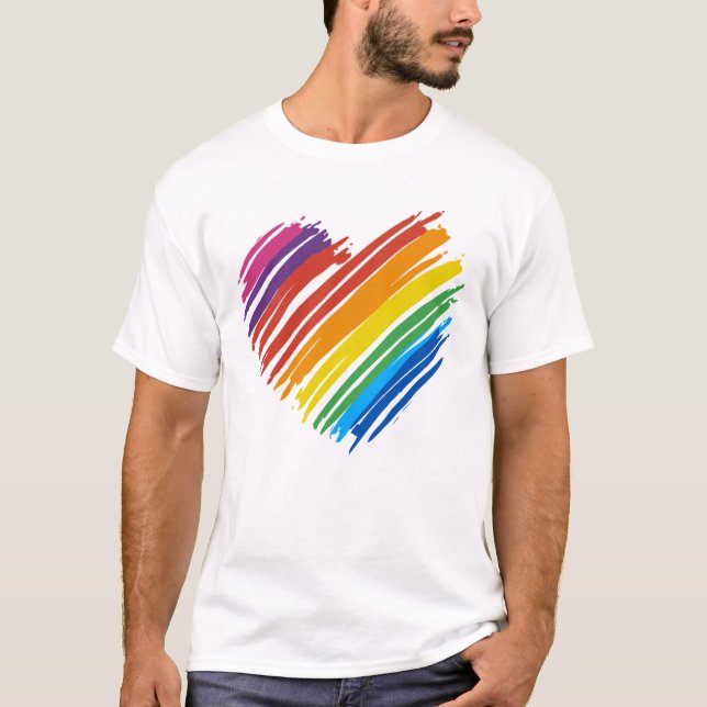 Camiseta Rainbow Heart (Frente)
