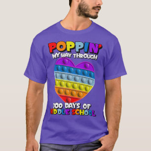 Camiseta Rainbow Heart 100 Days of School1