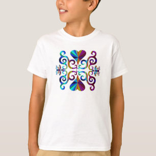 Camiseta Rainbow Heart e Lily