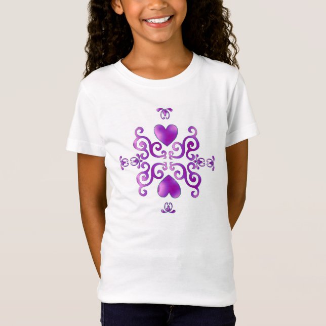 Camiseta Rainbow Heart e Lily (Frente)