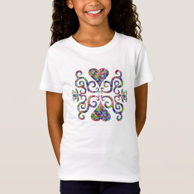 Camiseta Rainbow Heart e Lily (Frente)