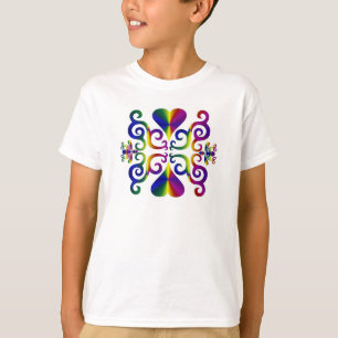 Camiseta Rainbow Heart e Lily