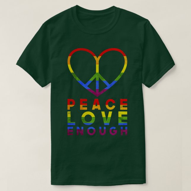Camiseta Rainbow Heart LGBT (Frente do Design)