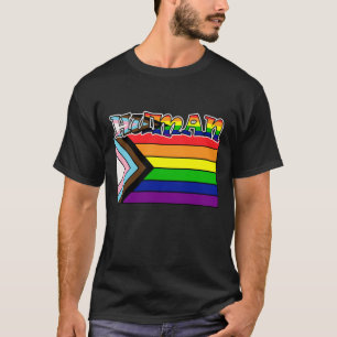 Camiseta Rainbow Human LGBTQ Flag Support and Pride T-Shir