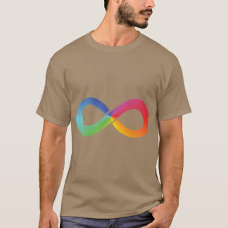 Camiseta Rainbow Infinity Conscientização do Autismo Neurod