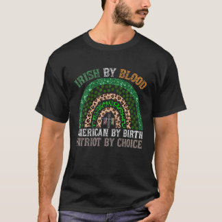 Camiseta Rainbow Irish By Blood American By Birth Patriot B