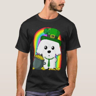 Camiseta Rainbow Irish C Rua Patrick Day Dog Maldito