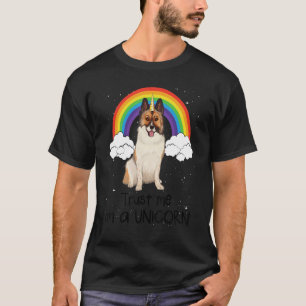 Camiseta Rainbow islandês Sheepdog Confie em mim Eu sou um