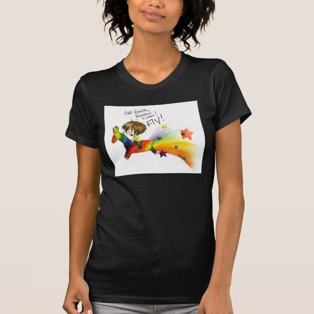 Camiseta Rainbow Lama (Frente)