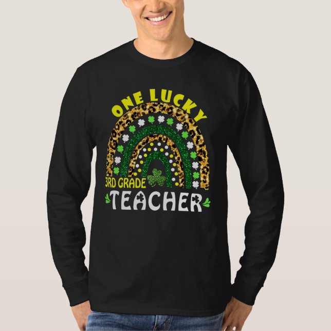 Camiseta Rainbow Leopard Uma Rua de Professores do 3º ano L (Frente)