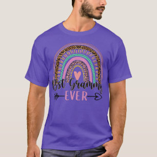 Camiseta Rainbow Leopardo Melhor Gramática Dia de as mães d