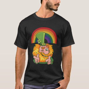 Camiseta Rainbow Leprechaun No Dia De São Patrick