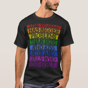 Camiseta Rainbow Lgbt O Mundo Tem Problemas Maiores Legal G