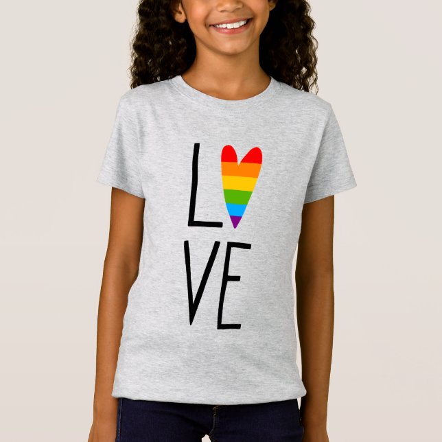 Camiseta Rainbow Love (Frente)