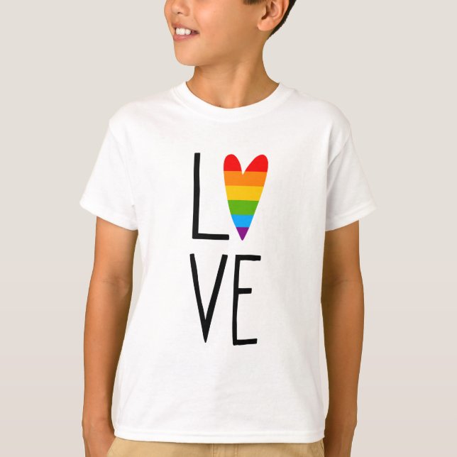 Camiseta Rainbow Love (Frente)