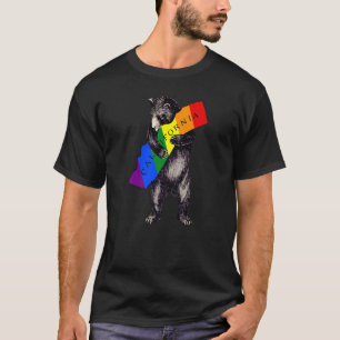 Camiseta Rainbow Love California Lgbtq Vintage Cali Bear Pr