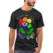 Rainbow Love Flower T-Shirt