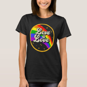 Camiseta Rainbow Love is Love Lgbt Gay orgulho lésbico
