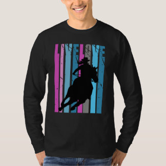 Camiseta Rainbow Love Rodeo Barrel Racing Race Racer Women