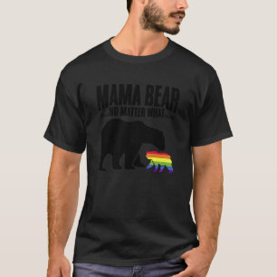 Camiseta Rainbow Mama Ursa Orgulho Mês LGBT Ally Orgulhosa 